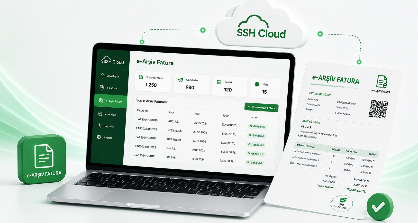 e-Arşiv Fatura - SSH Cloud